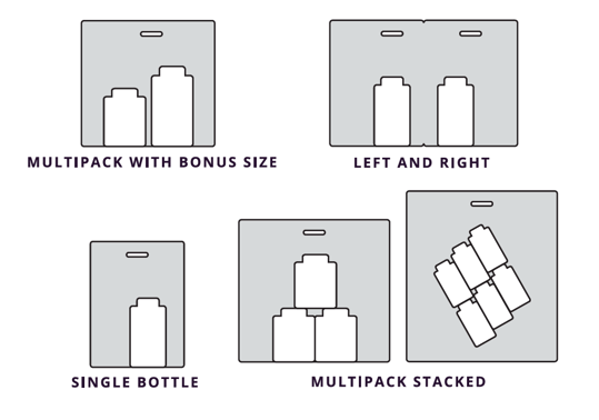 StretchPak Product Arrangement Configurations